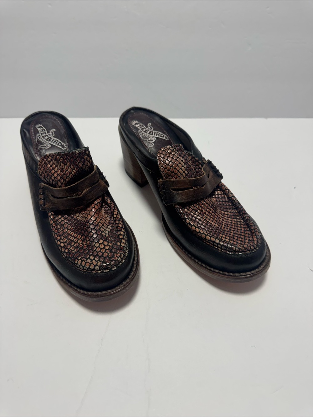 Freebird Mules Colins Leather Shoes Size 8 Western